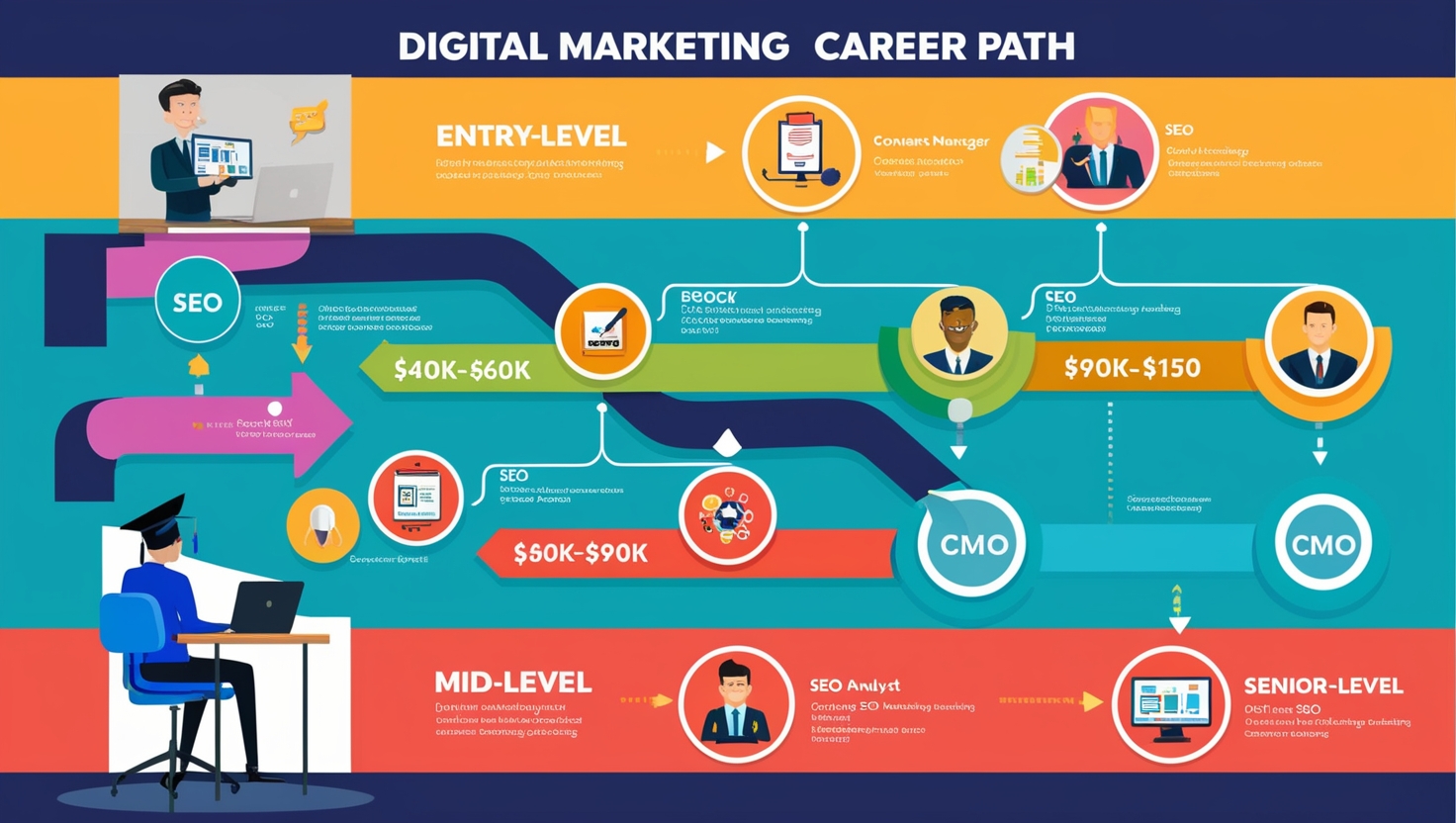 Best 10 Digital Marketing Degrees Online and Digital Marketing Salary