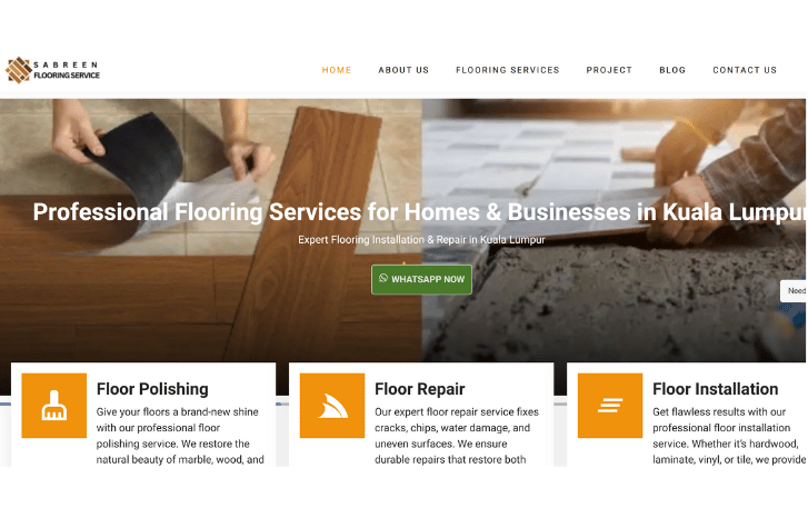 Flooring Services digital marketing portfolio malaysia