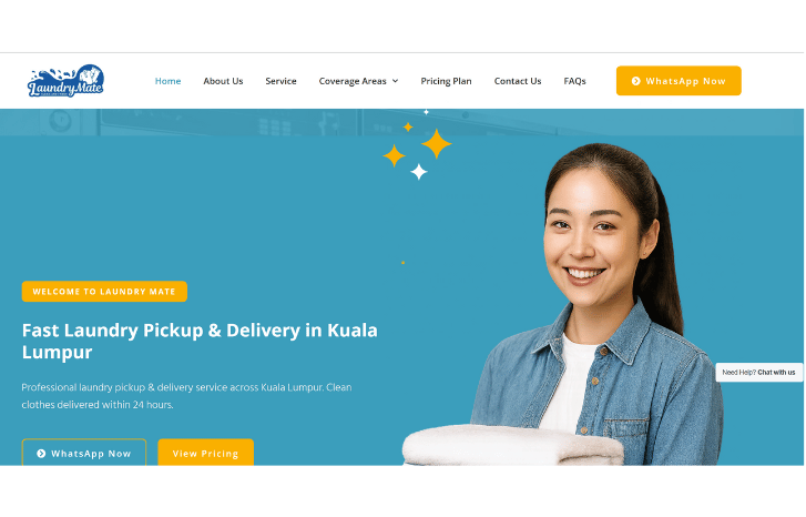 Laundry Mate digital marketing portfolio malaysia